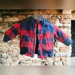 🛍️👗 2 for $25 Oshkosh Red Plaid Lumberman Coat Kids 18 months
